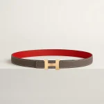 Mini Constance belt buckle & Reversible leather strap 24 mm - Image 2
